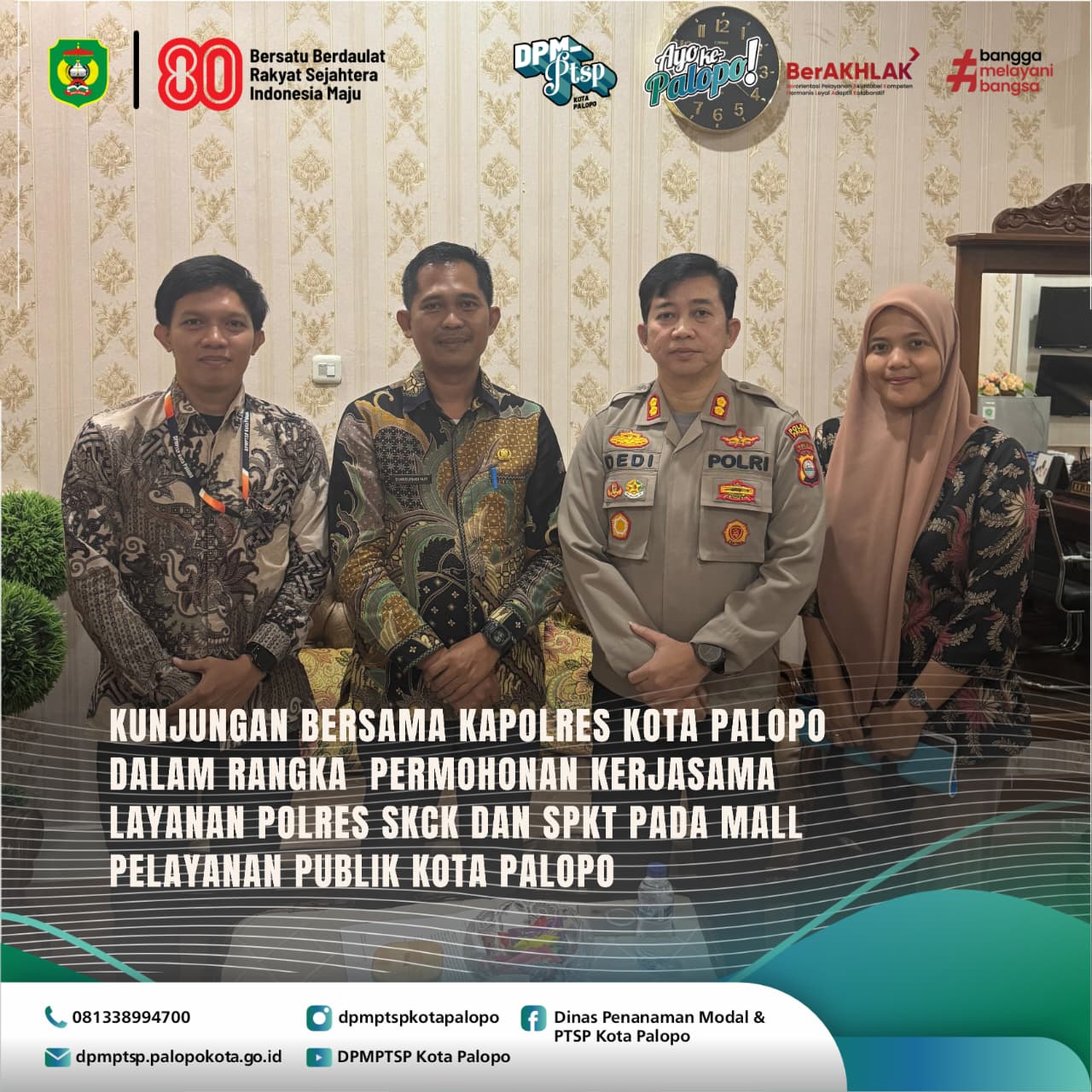 KUNJUNGAN DPMPTSP KOTA PALOPO DI KAPOLRES KOTA PALOPO